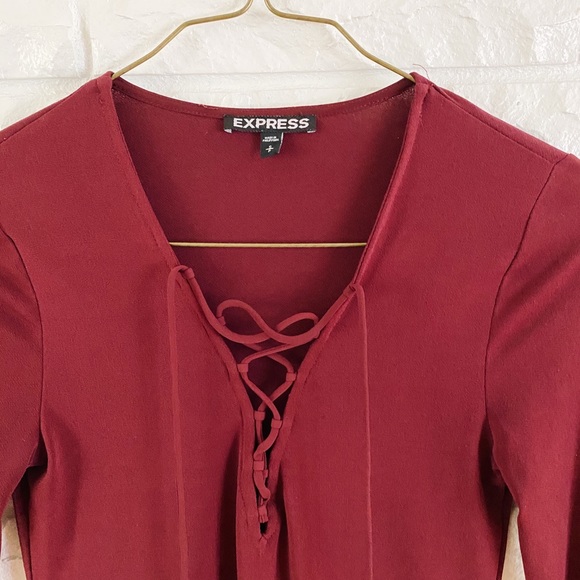 Express Lace Up Top - Picture 2 of 5